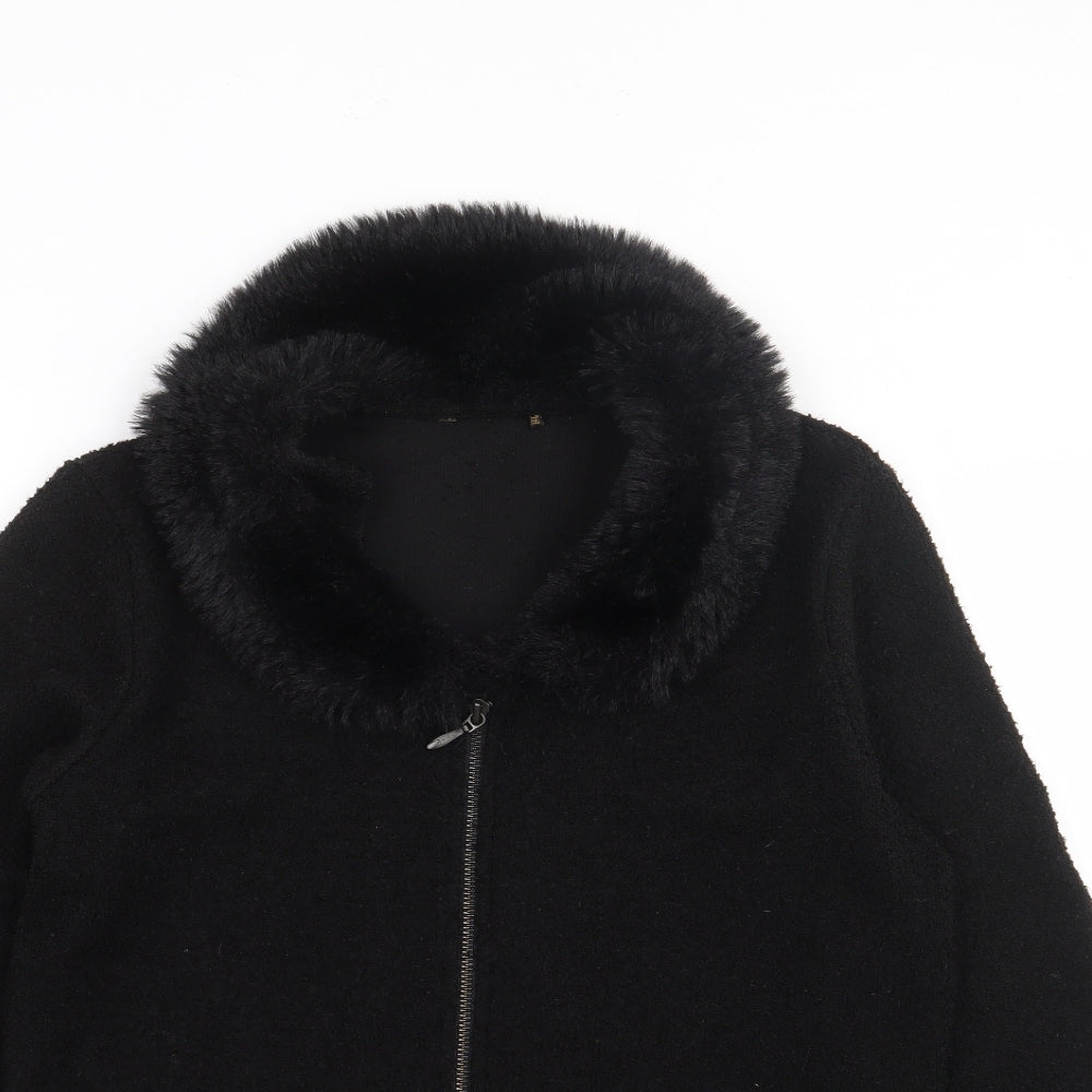 Womens UK Size S Preworn Black Jacket