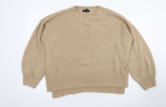 Womens UK Size L New Look Beige Pullover Jumper