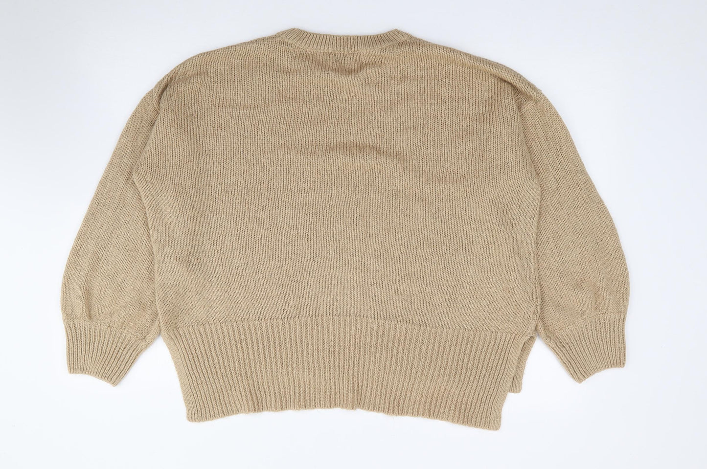 Womens UK Size L New Look Beige Pullover Jumper