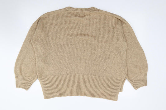 Womens UK Size L New Look Beige Pullover Jumper