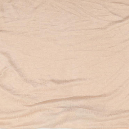 Marks and Spencer Womens Orange  Acrylic Jersey T-Shirt Size L Round Neck - Tie Front