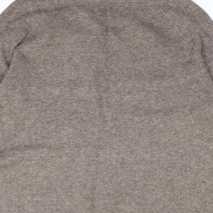Preworn Womens Brown Roll Neck  Acrylic Pullover Jumper Size M