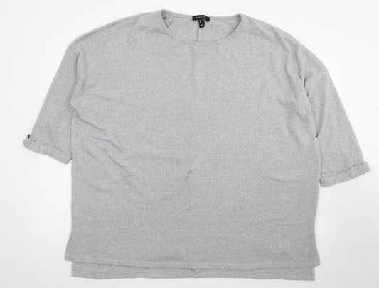 Womens UK Size L New Look Grey Pullover Jumper
