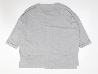 Womens UK Size L New Look Grey Pullover Jumper