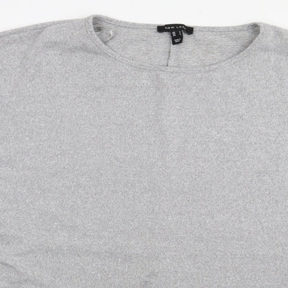 Womens UK Size L New Look Grey Pullover Jumper