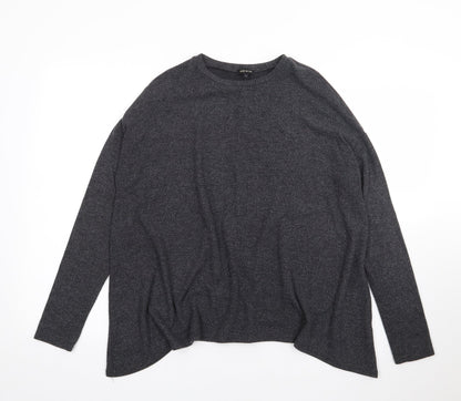 Womens UK Size 8 River Island Grey Jersey T-Shirt
