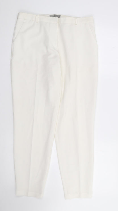 Womens UK Size S ASOS Regular Fit  Ivory Trousers