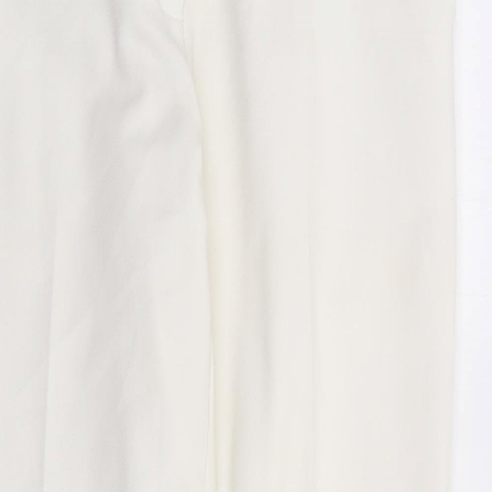 Womens UK Size S ASOS Regular Fit  Ivory Trousers