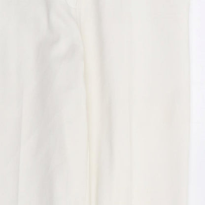 Womens UK Size S ASOS Regular Fit  Ivory Trousers