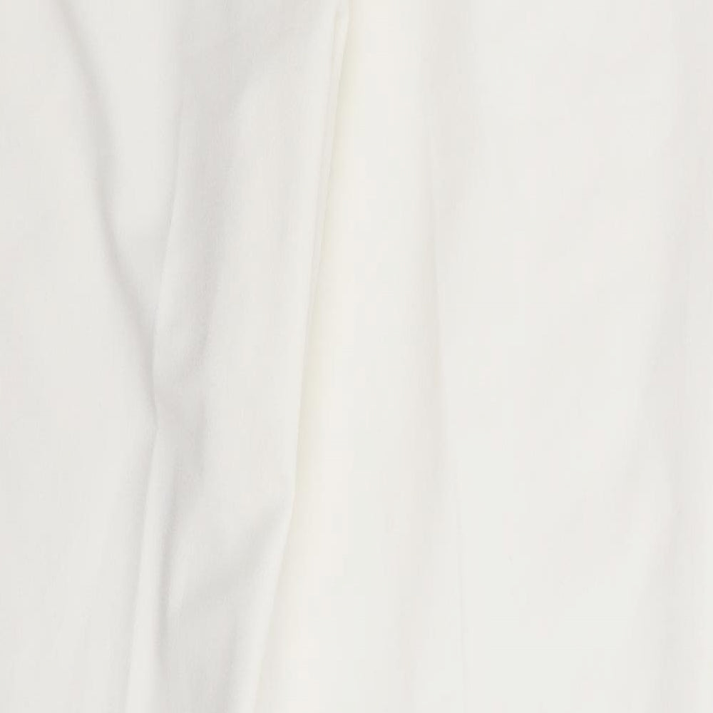 Womens UK Size S ASOS Regular Fit  Ivory Trousers