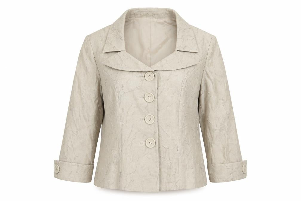 Peter Mantma Womens Beige   Jacket Blazer Size 14  Button