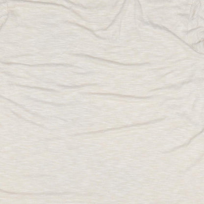 Womens UK Size M Preworn Beige Jersey T-Shirt