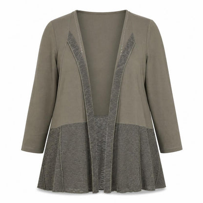 Kalisson Womens Green V-Neck  Polyester Cardigan Jumper Size XL