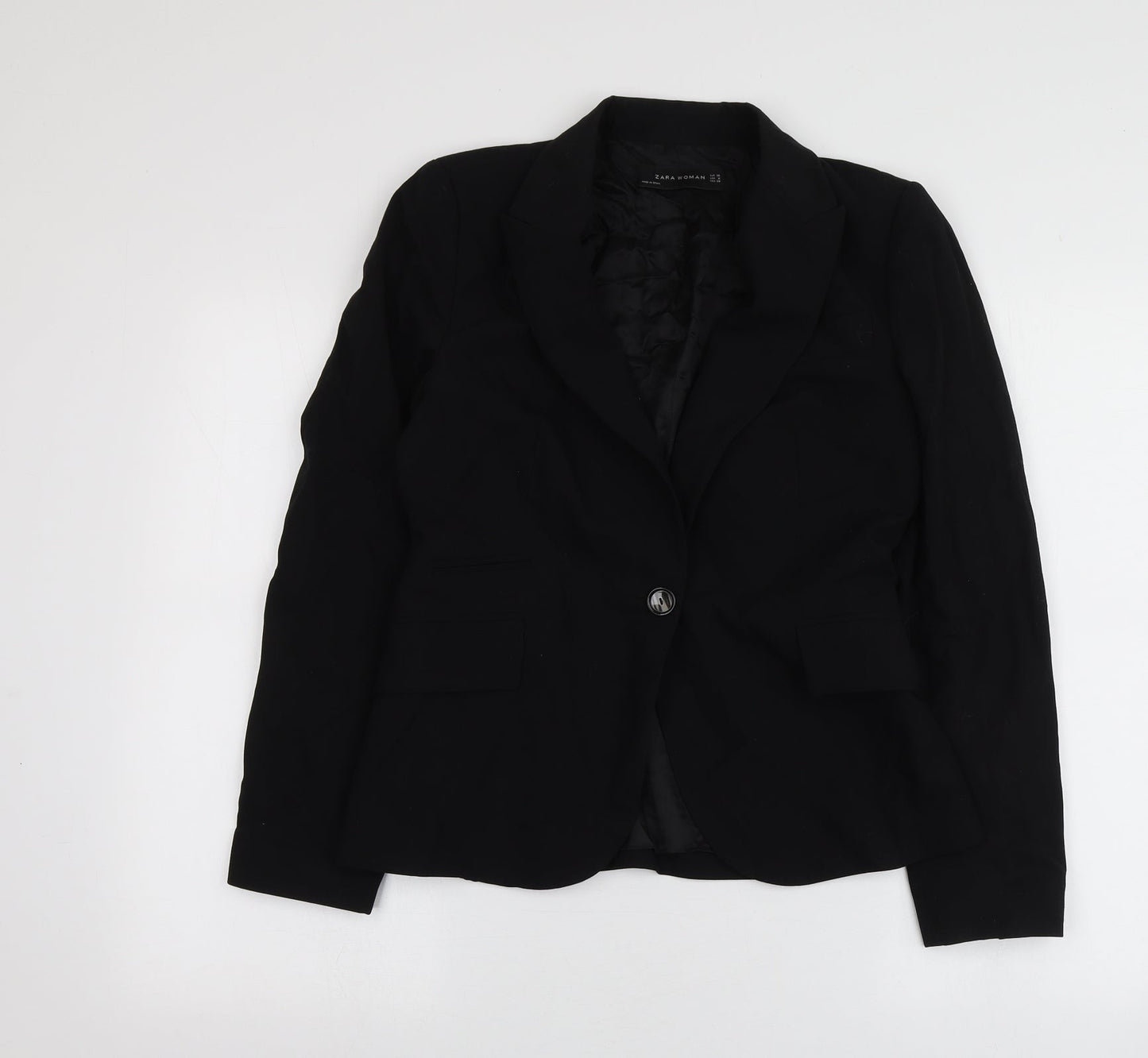 Womens UK Size 38 Zara Black Jacket
