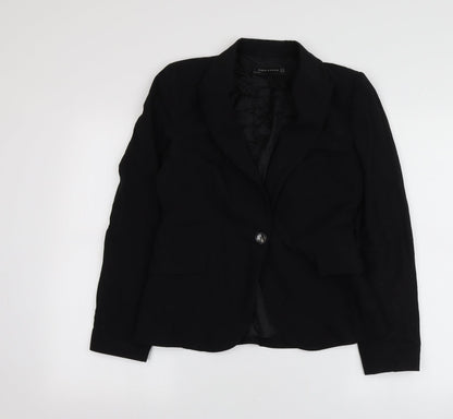 Womens UK Size 38 Zara Black Jacket