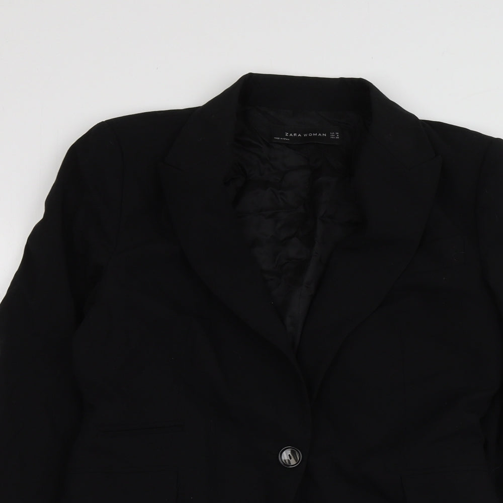 Womens UK Size 38 Zara Black Jacket
