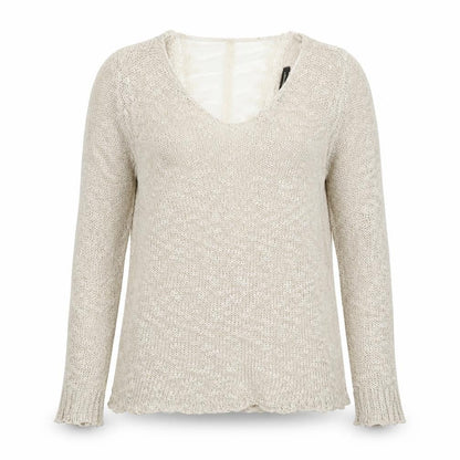 Womens UK Size L QED London Ivory Pullover Jumper