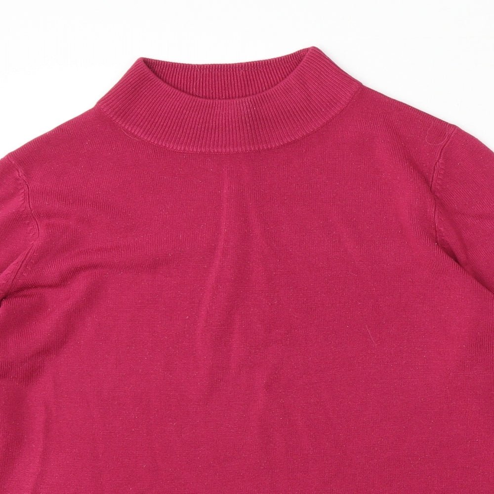 Womens UK Size 14 Marks and Spencer Purple Pullover Jumper