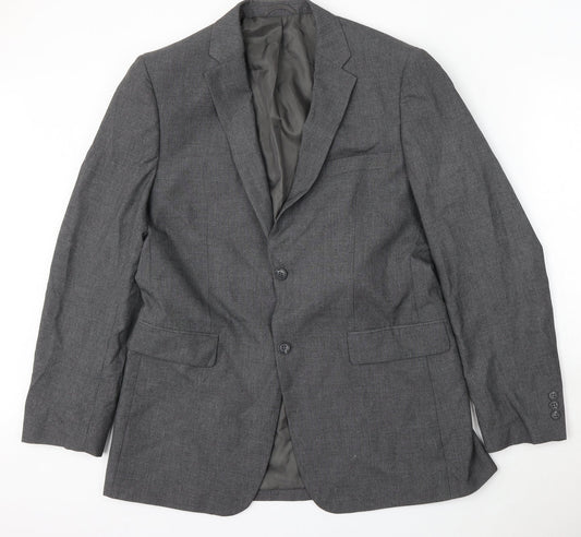 Mens UK Size 40 Jack Reid Regular Grey Suit Jacket