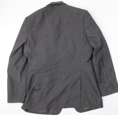 Mens UK Size 40 Jack Reid Regular Grey Suit Jacket
