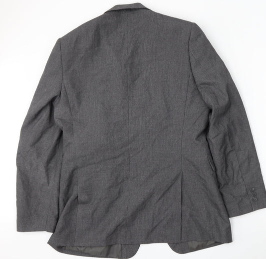 Mens UK Size 40 Jack Reid Regular Grey Suit Jacket