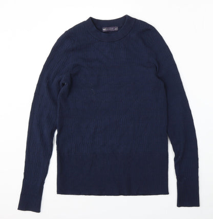 Womens UK Size 12 Marks and Spencer Blue Pullover Jumper