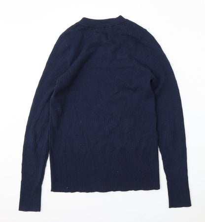 Womens UK Size 12 Marks and Spencer Blue Pullover Jumper