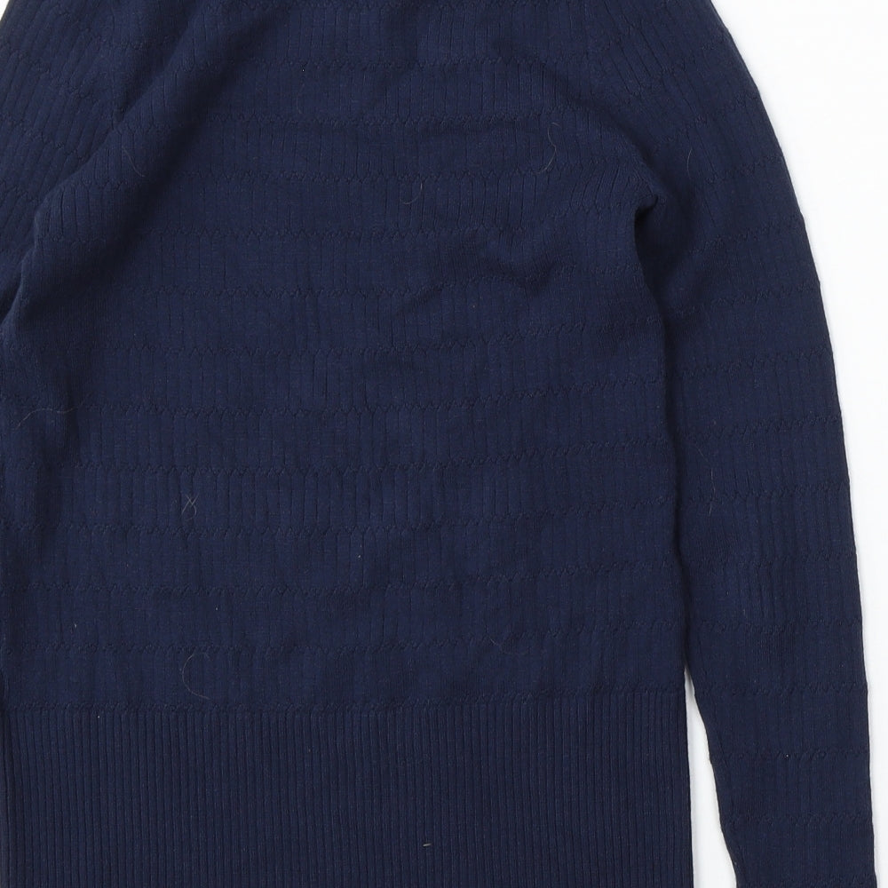 Womens UK Size 12 Marks and Spencer Blue Pullover Jumper