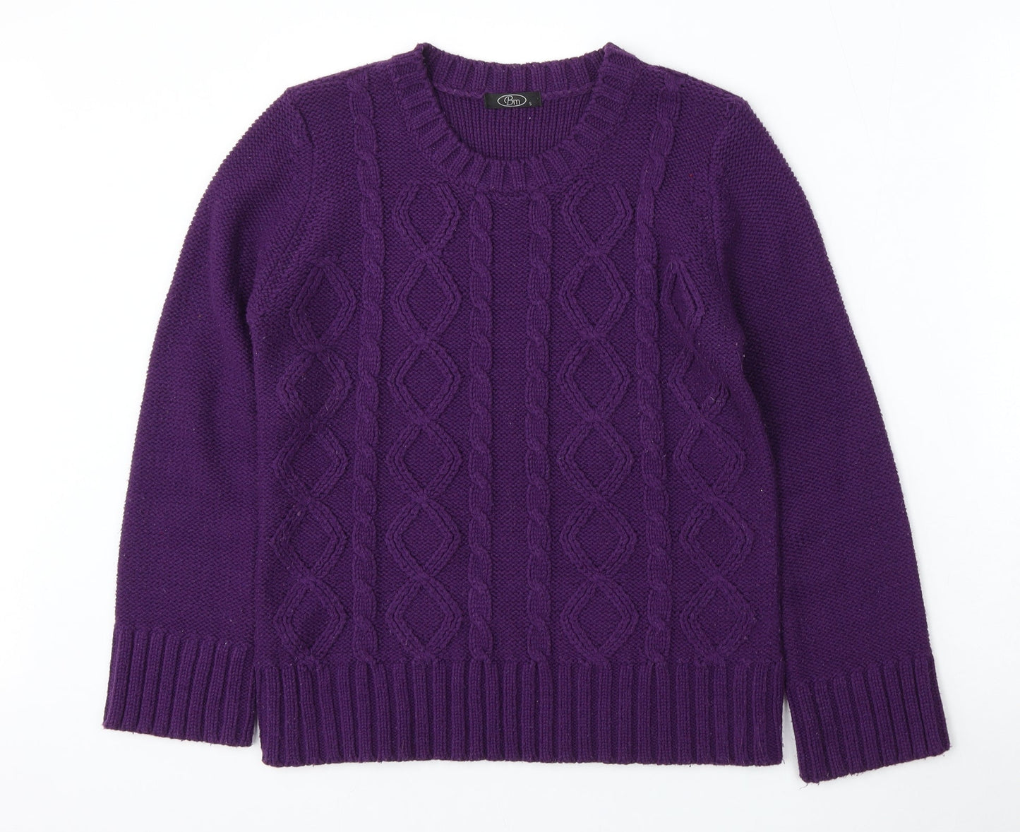 Womens UK Size S BM Purple Pullover Jumper