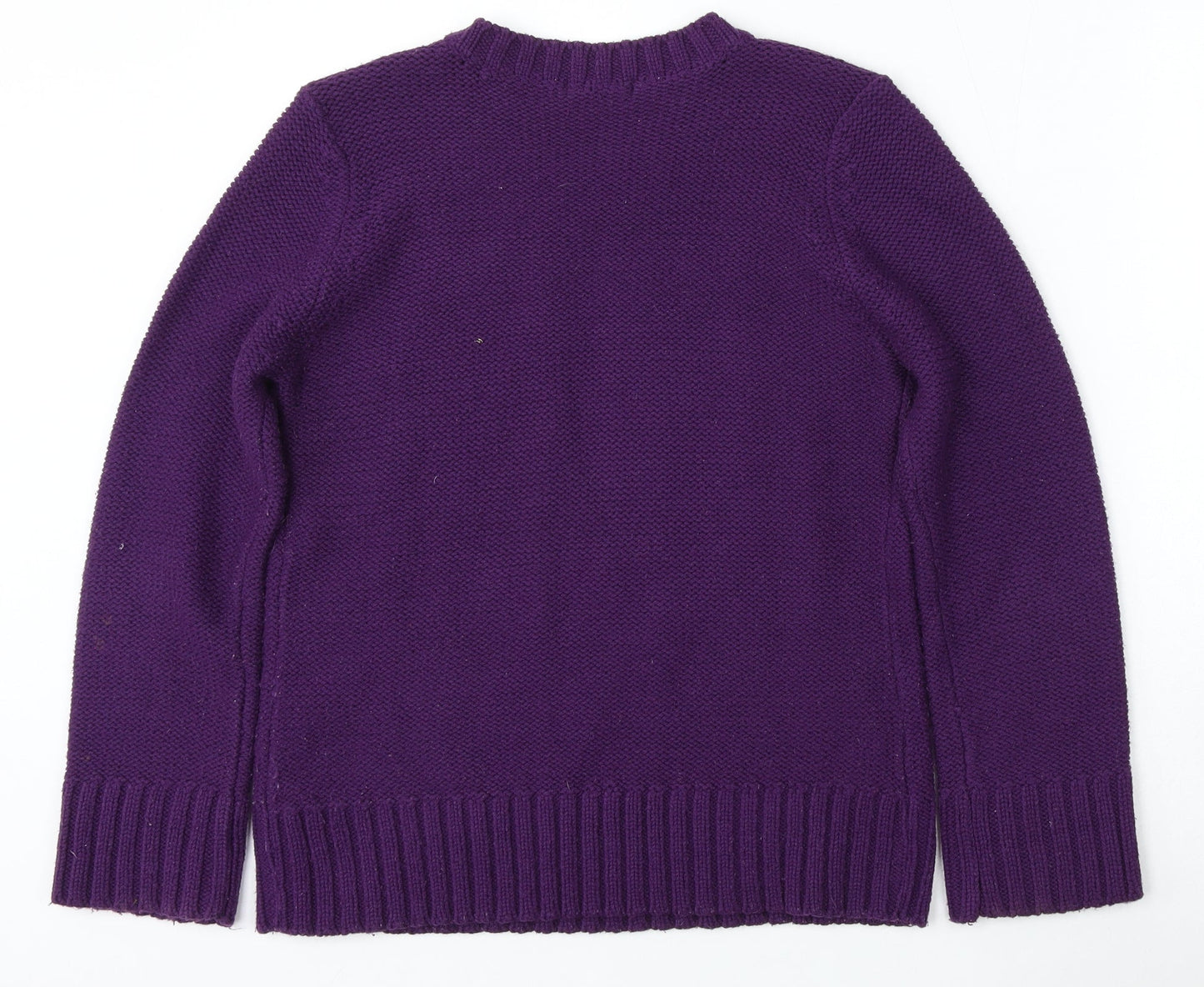 Womens UK Size S BM Purple Pullover Jumper