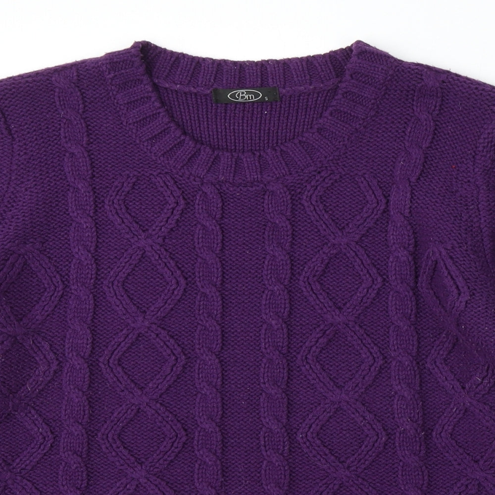 Womens UK Size S BM Purple Pullover Jumper