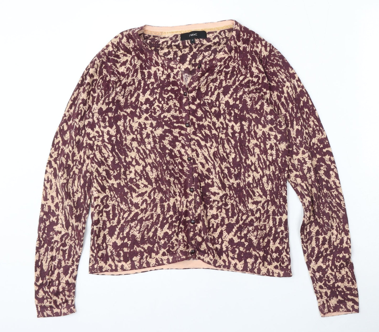 Womens UK Size 12 NEXT Purple Cardigan Jumper