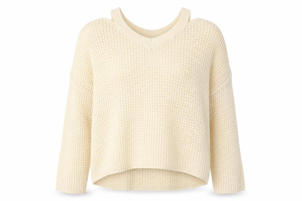 Womens UK Size M SheIn Beige Pullover Jumper