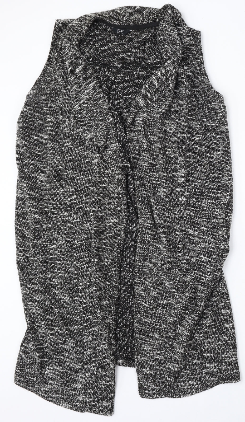 F&F Womens Grey Round Neck  Polyester Vest Jumper Size 14