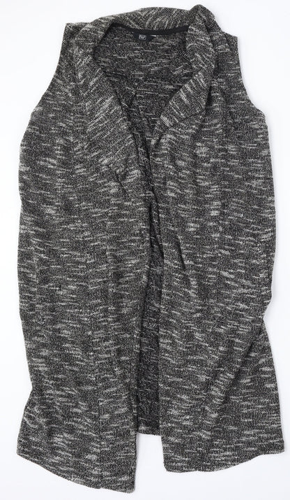 F&F Womens Grey Round Neck  Polyester Vest Jumper Size 14
