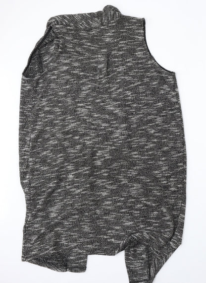 F&F Womens Grey Round Neck  Polyester Vest Jumper Size 14