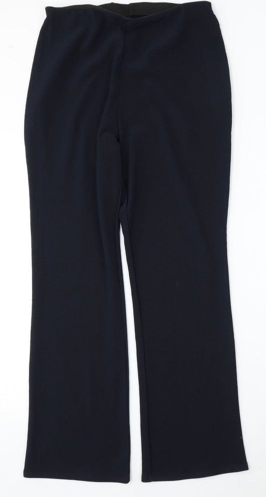Womens UK Size 30 Preworn Regular Fit  Blue Trousers