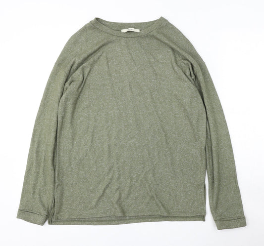 George Womens Green Round Neck  Viscose Pullover Jumper Size S