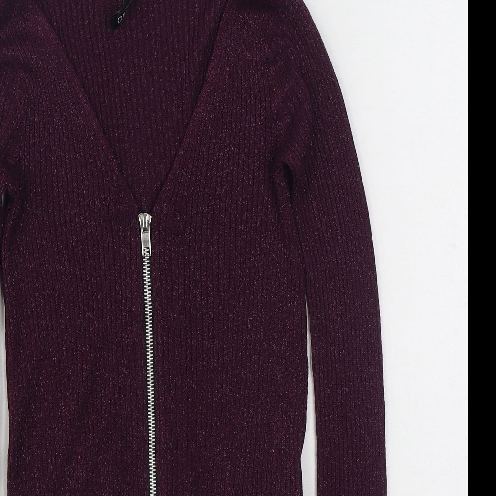 Womens UK Size XS H&M Purple Pullover Jumper