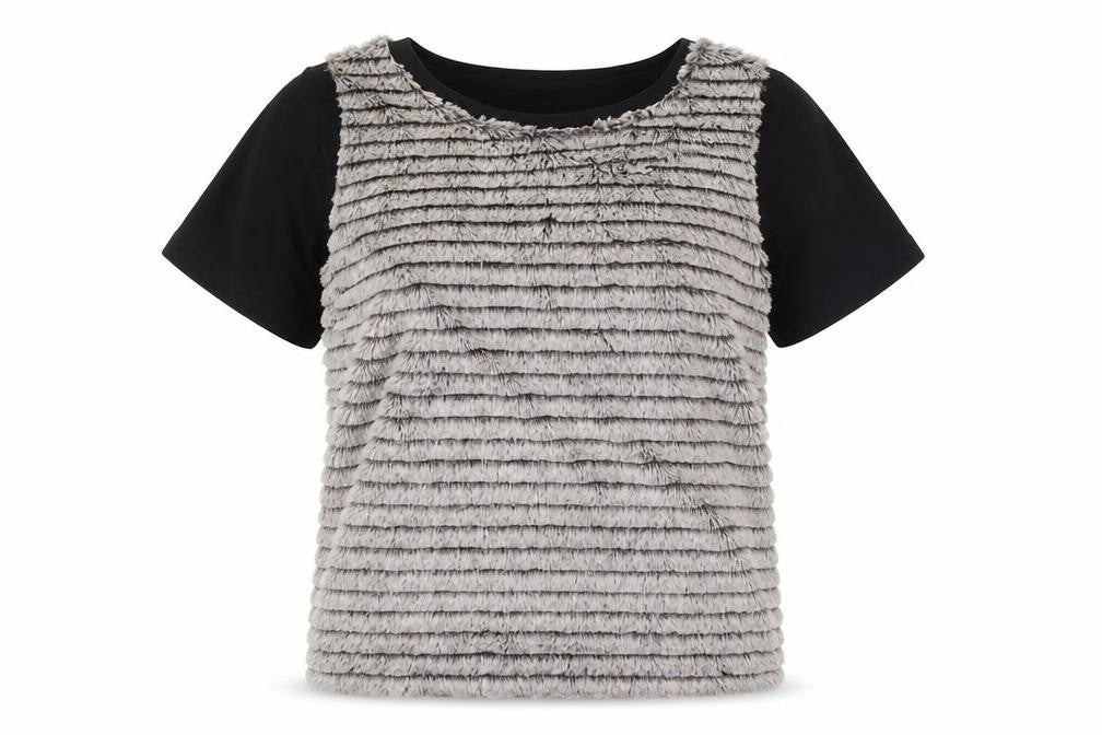 Womens UK Size 8 River Island Black Basic T-Shirt