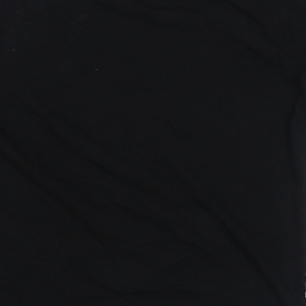 Womens UK Size 8 River Island Black Basic T-Shirt