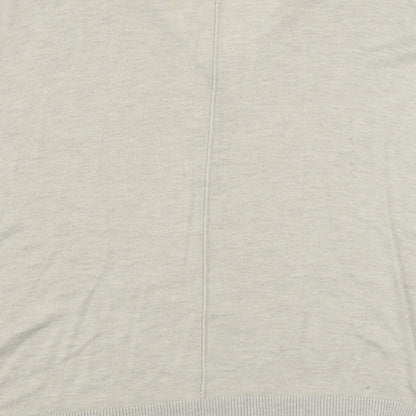 NEXT Womens Beige V-Neck  Viscose Cardigan Jumper Size M