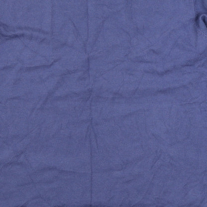 Miss Lady Womens Blue Boat Neck  Viscose Pullover Jumper Size M