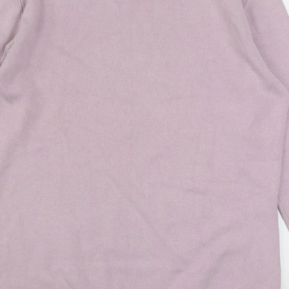 Autonomy Womens Purple Boat Neck  Viscose Pullover Jumper Size 12