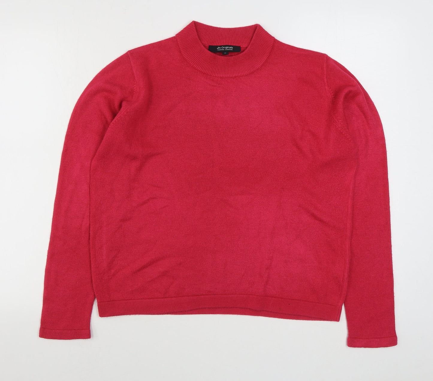 Womens UK Size 14 Originals Pink Pullover Jumper