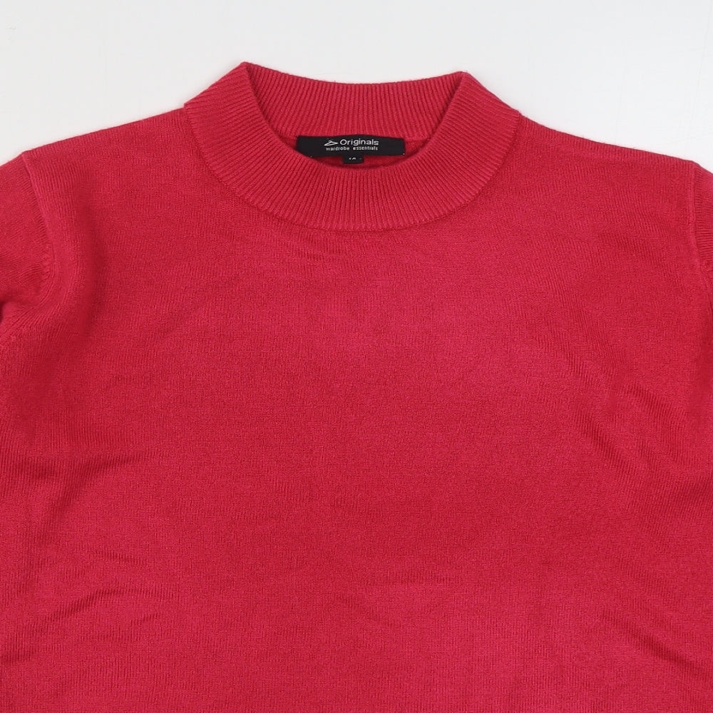 Womens UK Size 14 Originals Pink Pullover Jumper