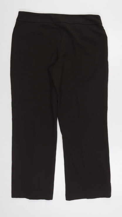 Womens UK Size 14 BHS Regular Fit  Brown Trousers