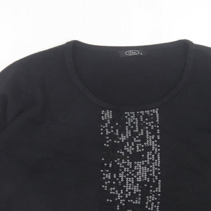 Womens UK Size M bm Black Pullover Jumper