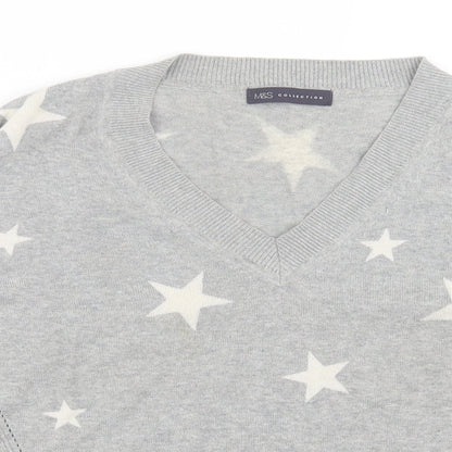 Womens UK Size S Marks and Spencer Grey Pullover Jumper