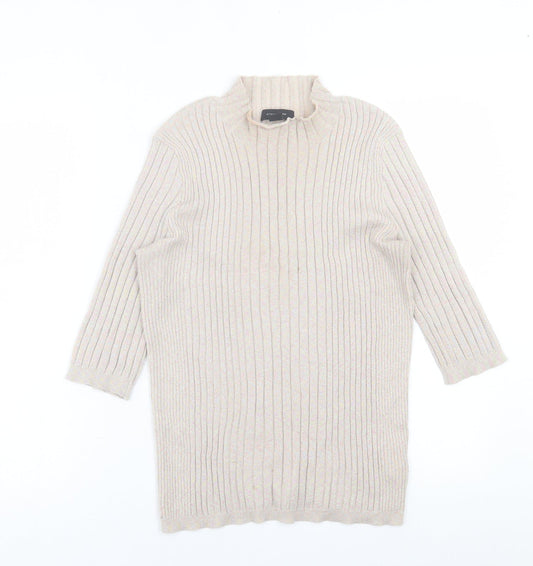 Atmosphere Womens Pink High Neck  Viscose Pullover Jumper Size 14